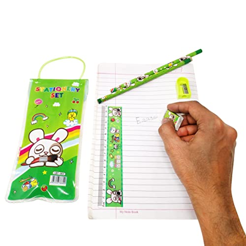 PARTEET Mix Stationery Kit Set in a Fancy Bag for Kids (Pack of 12) - Image 4