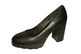 Doralatina 39067-2, Zapato salón Piel Negro tacón Grueso (39)