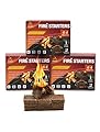 Nvkrvks Fire Starter Squares 192, Natural & Odourless FireStarters Cubes for Campfire, Fireplace, Chimney and Barbecue, Water Resistant, Easy to Ignite, Safe Camping Accessories