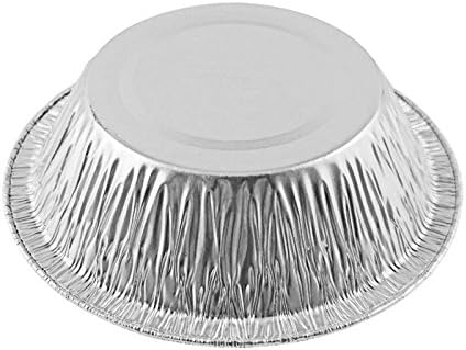 Durable Packaging 4 7/8" Aluminum Foil Tart/Mini-Pie Pan w/Clear Plastic Dome Lids - Disposable (Pack of 200)
