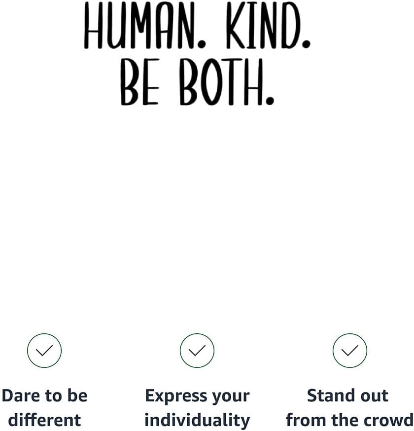 Human Kind Be Both Kids' T-Shirt - Be Kind Print Clothing - Girl Present