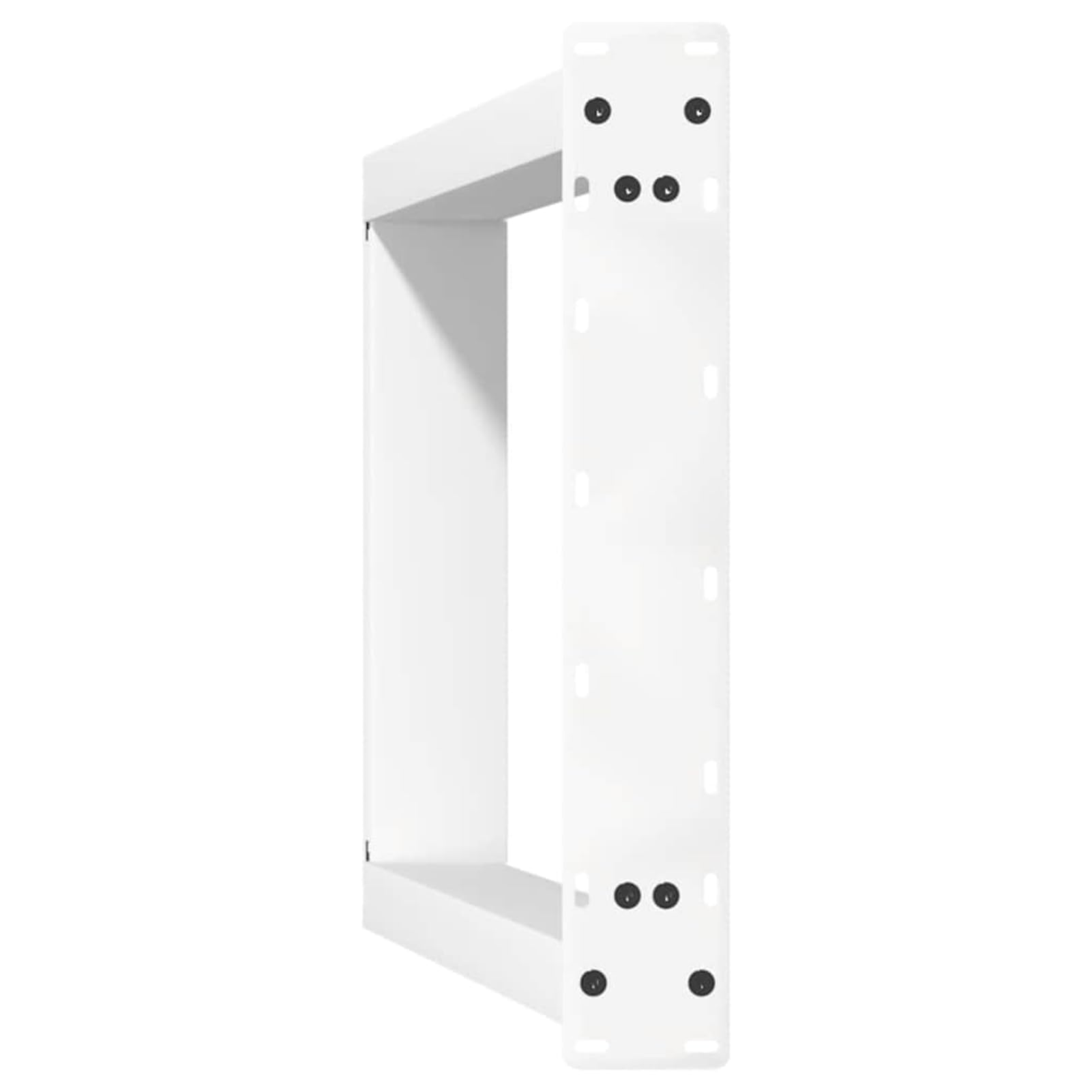 Gambe per Tavolo consolle a Forma di U 2 pz Bianche 38x(72-73) cm in Acciaio