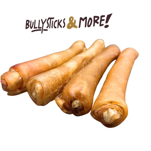 Image of BULLYSTICKS & MORE 10 Inch Beef Collagen Rolls for Dogs (Extra Thick - 4 Count) - Bones for Dogs - Dog Parents Choice - No Hide Beef Cheek Rolls