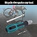 Vmohuyktx Bicycles Rims Spokes Screwdriver with Handle Wheel Spokes Nipple Connection Tool Nipple Removal & Insertion Tool Enduring