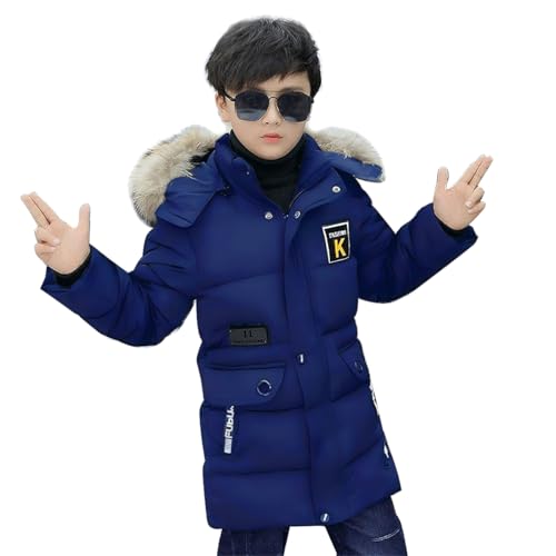 linboo Winterjacke Jungen Kinder Jacke mit Abnehmbare Fellkapuze...