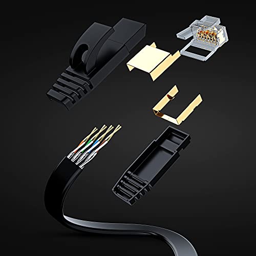 Cable Ethernet CAT7 plano 5 unidades 1.83 m gris miniatura 2