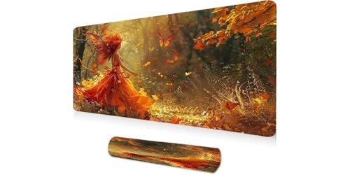 Tapis de souris XXL 1200x400mm papillon grand sous-main gamer bureau