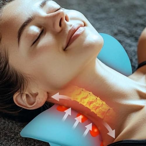 Oreiller de massage pour le cou et correcteur de posture contre les tensions