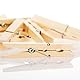 com-four® 120x Wäscheklammern aus Holz - Nachhaltige Holzklammern aus Birkenholz - unbehandelte Holzwäscheklammern zum Wäscheaufhängen und Basteln (120 Stück - Birke)