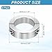MECCANIXITY Shaft Collar 40mm Bore Double Split 304 Stainless Steel Clamping Shaft Collars for Industrial Automation Conveyor Belt Systems