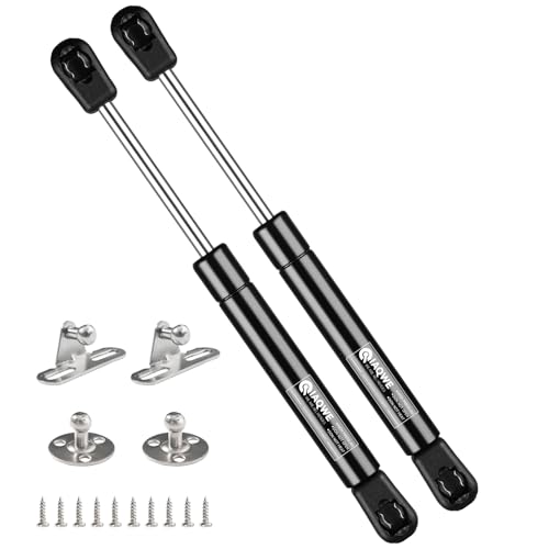 IAQWE 10Inch Gas Struts 55Lb/245N Cabinet Door Shocks Tool Box Absorber Boat Lid Lift Support Fit for Sentry Safe RV Storage Camper Shell are ATC Snugtop Leer Truck Topper Cap Door Cover 2pcs