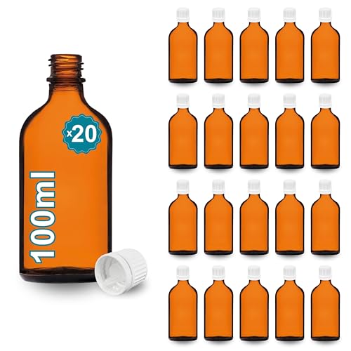 Flacons ambrés 100 ml de qualité supérieure pour préparations et médicaments - 2