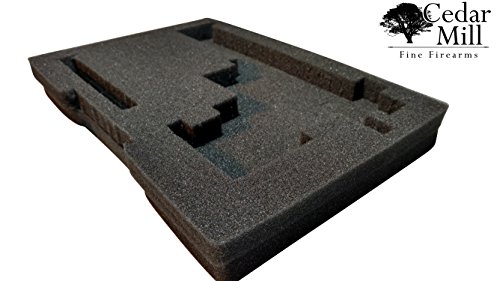 Cedar Mill Fine Firearms Replacement Pick & Pluck Foam Insert Closed Cell Cubed Blocks High-Density Thick Padding Sheet For Pistol And Handgun Storage Box Accessories Hard Gun Case #TOP6