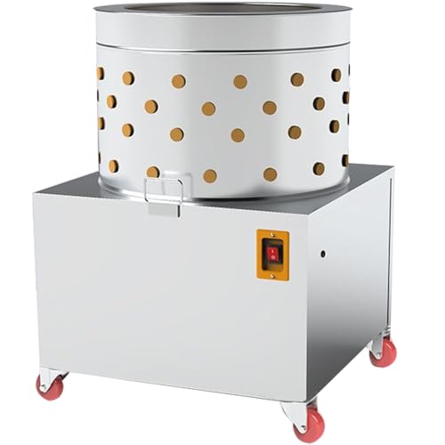 Macchina per spolverare il pollame dell'acciaio inossidabile, 98 dita morbide e attrezzatura efficiente della piuma di 1500W per pollo, anatra, tacchino