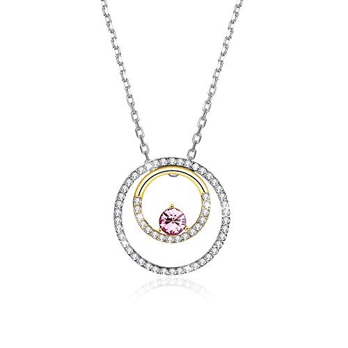 Chaîne ronde multi-clavicules en argent et cristal pour sublimer vos tenues d'été