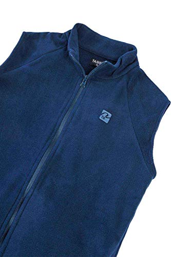 Casaco Colete Fleece Infantil Masculino Azul Jeans Azul Jeans/14