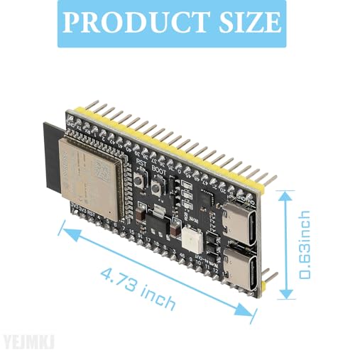 Image of 5pcs ESP32 S3 Development Board ESP32-S3-DevKitC-1-N16R8 | ESP32-S3-WROOM-1 WiFi and Bluetooth MCU Module Dual Type-C Core Microcontroller Processor Integrated Wi-Fi and BLE Functions
