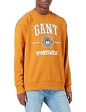  GANT Herren D1 Crest Shield CNECK Sweat Pullover, DK Mustard ORANGE, S
