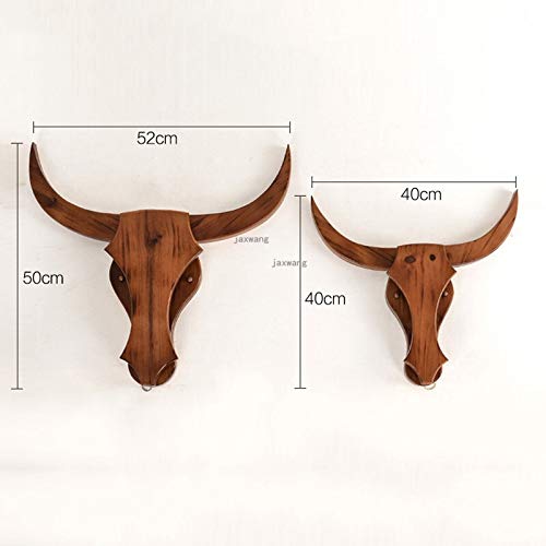 Amazon.co.jp : ZT-TTHG モダンなLED照明雄牛の頭の固体木の装飾の壁の