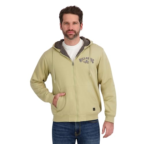 Billabong Mens Sherpa Lined Hoodie Jacket Sand M