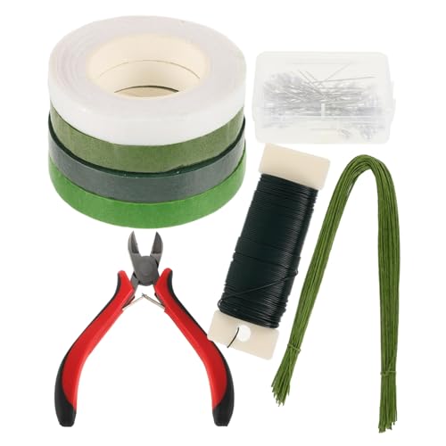 AUTSUPPL Floral Paper Wire Kit Thick Floral Stem Wrap DIY Flower Arrangement Kit Wedding Bouquet Supplies
