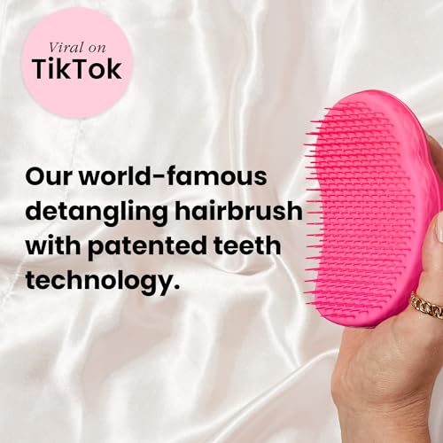 Tangle Teezer | The Original Detangling Hairbrush Wet & Dry Hair | For All Hair Types | Pink Fizz - Image 3