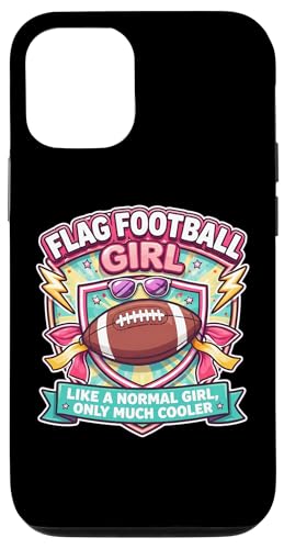 �t���b�O �t�b�g�{�[�� ���̎q Like A Normal Girl Only Much Cooler Funny �X�}�z�P�[�X iPhone 12/12 Pro �p