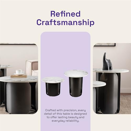 Image of Wakefit Center Table | 1 Yr Warranty | Coffee Table for Living Room Wooden, Tea Table for Living Room Wooden, Sofa Table, Free Installation from Brand, Modern Multi-Functional & Wobble-Free(Robsta)