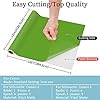 Permanent Vinyl for Cricut - 10Ft Matte Apple Green Adhesive Vinyl Sheets, vinyl for Cricut, Silhouette & Cameo, Vinyl for Mug, Cup, Window & Home Deco,and other DIY projects #2