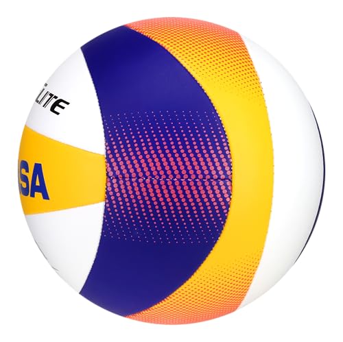 Image of Mikasa Tour Elite Outdoor /Grass /Beach Volleyball Official Size Game Ball BV551E-WYBR