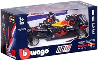 Bburago 18-38052 Compatible with Red Bull Honda RB16, No.33, Aston Martin Red Bull Racing, Red Bull, Formula 1, GP Abu Dhabi, M.Verstappen, 2020m 1:43, Finished Model