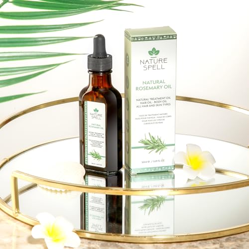 Nature Spell Rosemary Oil for Hair Growth Pre-Diluted Scalp Oil, Stimulates Growth, Strengthens Dry and Damaged Strands - Image 3