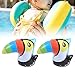 Kuuleyn Kids Inflatable Armbands, Pool Arm Floatie Sleeves, Inflatable Swim Arm Band Cute Toucan Pattern PVC Inflatable Swimming Arm Sling for 3 to 6 Years Old Children