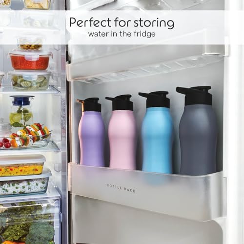 Image of Borosil 950 ml Hydra Grip Go Stainless Steel Water Bottle | ISI Certified, Made in India | Single Wall, Leakproof| Bottle for Office, School, College & Gym | 1 Year Warranty (1, Blue)