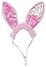 Rubie's Crinkle Pink Bunny Ears Pet Headband, Medium/Large