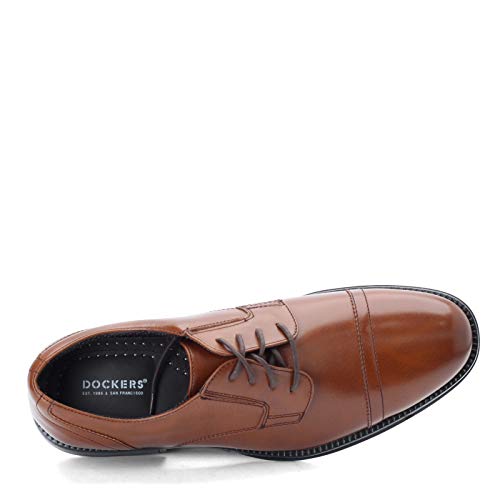Dockers Mens Garfield Dress Cap Toe Oxford Shoe - Wide Widths Available, Tan, 11.5 W #TOP5