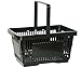 Produktbild Elipo® Einkaufskorb Tragekorb Handelskorb Verkaufskorb Handkorb 22L Kunststoff Korb mit Griff 30kg (Schwarz)