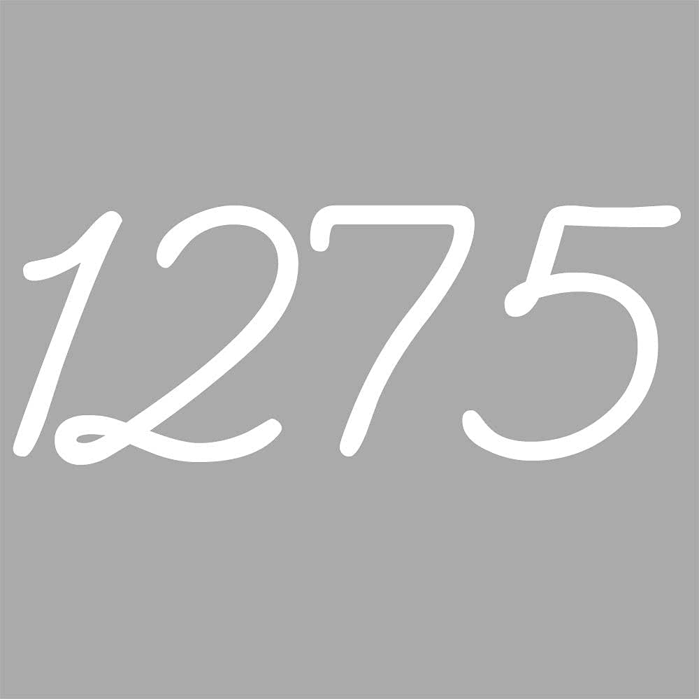 VWAQ Custom Mailbox Vinyl Numbers Personalized Mailbox Stickers - CMB13 (White)