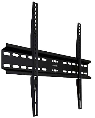 Mount-It! TV Wall Mount Bracket | Fixed 1.1" Ultra Low Profile Design Fits Large Flat Screen TVs 37 38 42 50 55 58 60 65 70 Inch | VESA Compatible up to 600x400mm | 77 Pound Capacity