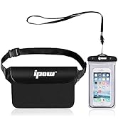 ipow wasserdichte Handyhülle & Tasche, Handytasche Beutel für Strand, Schwimmen, Kompatibel mit i...