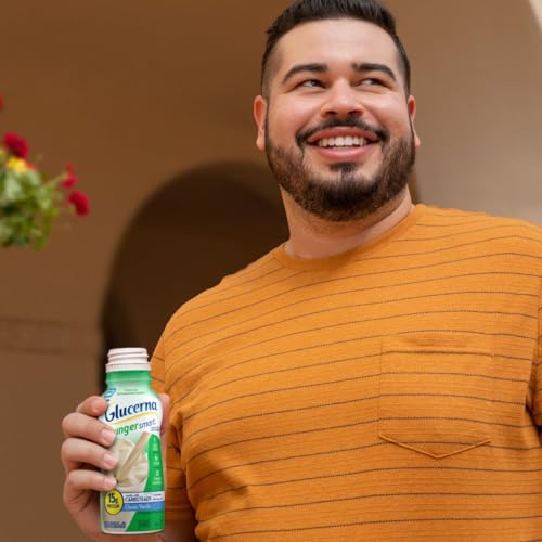 Glucerna Hunger Smart Shake, to Help Manage Blood Sugar, Homemade Vanilla, 10 fl oz, 24 Count