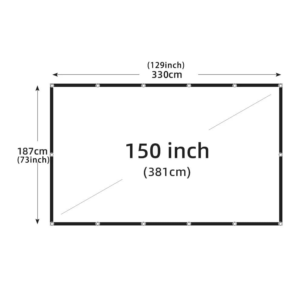 schermo home theater Schermo di proiezione pieghevole portatile con rapporto 16:9