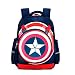 Kids Backpack,Captain America Waterproof Comic School Bag for Boys(Dark Blue)