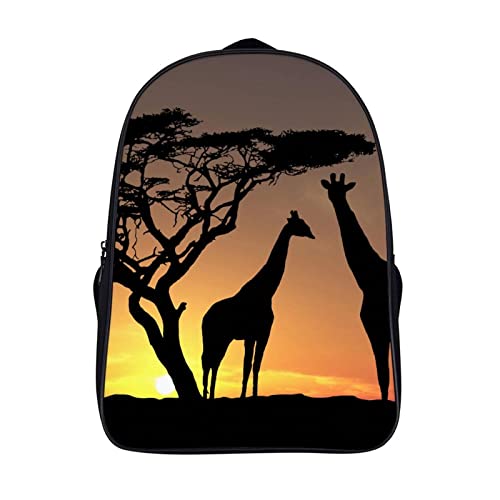 Sac d'école garçons look girafe pour le collège, le sport et les sorties urbaines des ados