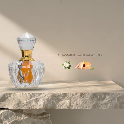 Image of Aranyam Perfumes Attar - Premium Suvarna Jasmine Attar Perfume for Women, Jasmine Floral Attar Long-Lasting Fragrance-Free from Alcohol - 5 ML