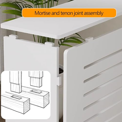 Cubierta de calefactor de pared para salones modernos de madera 8