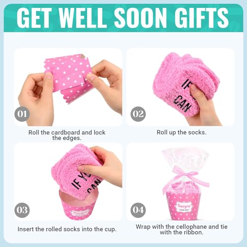 HAPPYPOP Inspirational Gifts for Women - Cancer Awareness Chemo Sock for Patient After Surgery Gifts4