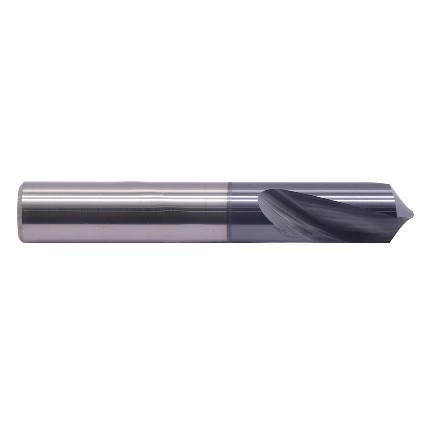 BestParts High Performance 2Pcs Solid Carbide Spotting Drills - AlTiN Coated, 120 Degree, 2 Flute, Spot Drill, 1/2" Shank Diameter, 1-1/4" Flute Length, 3" Overall Length