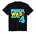 Kinder Frech Wild & schon 4, Geburtstag Junge 4 Jahre Geschenk Dino T-Shirt