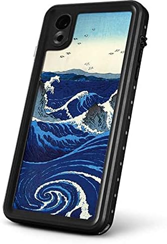 Skinit Waterproof Phone Case Compatible with iPhone XR - Originally Designed View of The Naruto whirlpools at Awa Design White